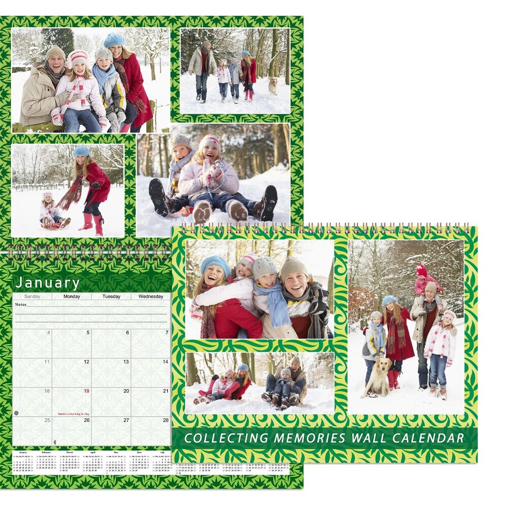 2027 Scrapbook Wall Calendar Spiral-bound - 12 Months Desktop #06